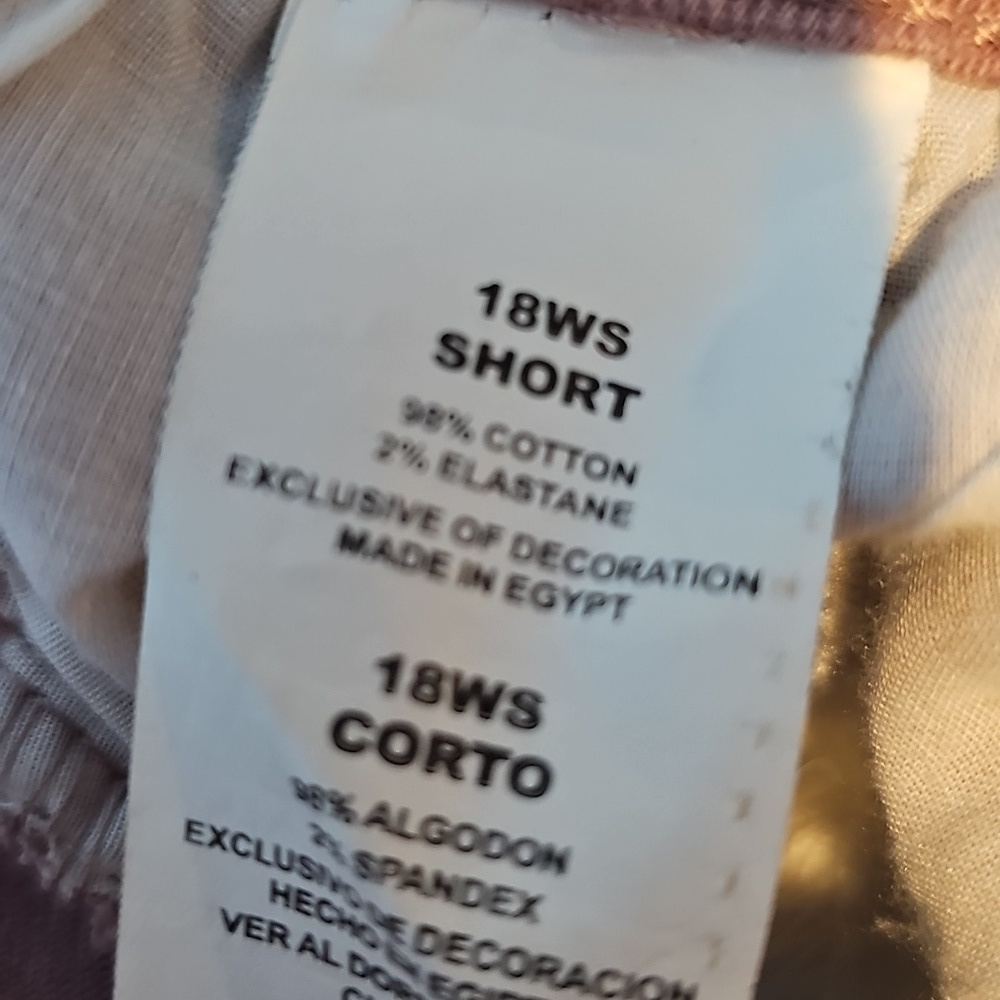 Just My Size Size 18W Short Mauve Classic Fit Twill - Picture 5 of 5